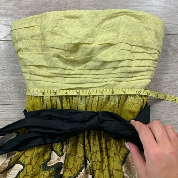 Anthropologie Vanessa Virginia Fish Pattern Baxter Bay Mini Strapless Dress - Picture 14 of 16